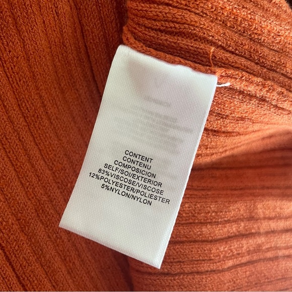 WAYF Cross Over Skirt Orange size large - Picture 5 of 12